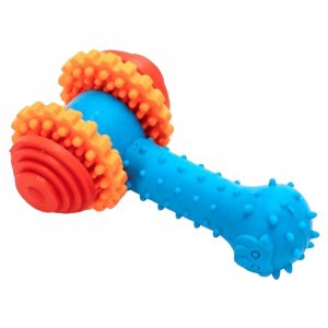 Młotek z ringami kostka zabawka dla psa 7.3x10cm do czyszczenia zębów 2