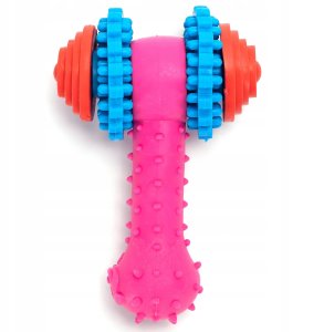 Młotek z ringami kostka zabawka dla psa 7.3x10cm do czyszczenia zębów 3