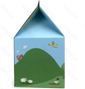 Nobleza Kartonowy drapak w formie domku do zabawy drapania i spania 30x30x52cm 2