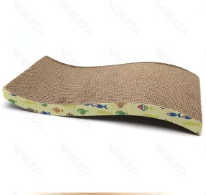 Drapak dla kota falowane legowisko tekturowy z kocimiętką 43*20*5.5cm 1