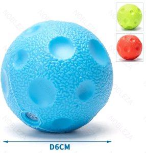 Piłka z wgniotkami 6cm dla psa zabawka gryzak dla psa z dźwiękiem 6