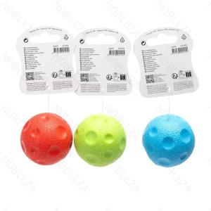 Piłka z wgniotkami 6cm dla psa zabawka gryzak dla psa z dźwiękiem 9