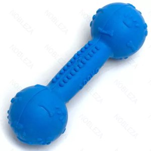 Hantla dla psa z TPR zabawka gryzak dla psa z dźwiękiem 13.5x5x5cm 2