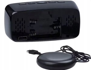 Budzik zegar elektroniczny z padem wibracyjnym led alarm cyfrowy sieciowy 2
