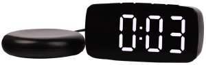 Budzik zegar elektroniczny z padem wibracyjnym led alarm cyfrowy sieciowy 3