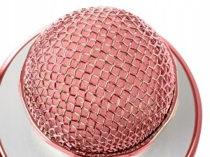 Mikrofon Verk Mikrofon bezprzewodowy bluetooth głośnik karaoke okrągły z etui różne tryby 6