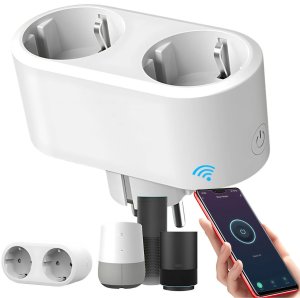 Inteligentne gniazdko podwójne elektryczne wifi smart timer 16a aplikacja 1