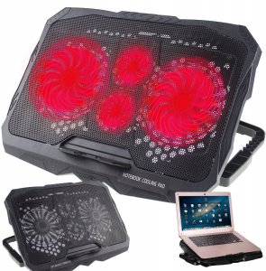 Podkładka podstawka chłodząca pod laptopa led regulowana z portem usb 1