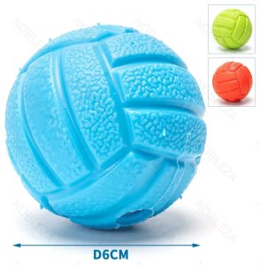 Mini piłka siatkowa 6cm dla psa zabawka gryzak dla psa z dźwiękiem 6