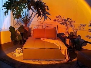 Projektor lampa lampka zachód wschód imitacja słońca led rgb usb + pilot 7