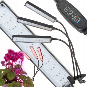 Lampa do uprawy roślin LED z trzema ramionami zasilana przez USB, 10W 1