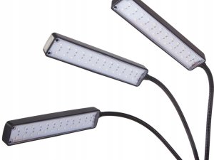 Lampa do uprawy roślin LED z trzema ramionami zasilana przez USB, 10W 2