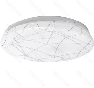 Lampa sufitowa LED 20W 2200lm 6500K-klosz z efektem linii geometrycznych 1
