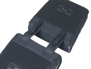 Sakwa miejska podwójna BASIL GO DOUBLE BAG 32L, Universal Bridge System, solid black (NEW 2025) 5