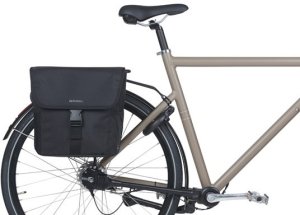 Sakwa miejska podwójna BASIL GO DOUBLE BAG 32L, Universal Bridge System, solid black (NEW 2025) 6