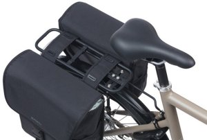 Sakwa miejska podwójna BASIL GO DOUBLE BAG 32L, Universal Bridge System, solid black (NEW 2025) 7