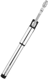 Pompka ręczna BIRZMAN Infinite Road with CO2 (Presta/Schrader), 160psi/11bar, Długość 255mm, CNC, Srebrna, Naboje CO2 2x16g (NEW) 2