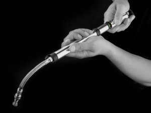 Pompka ręczna BIRZMAN Infinite Road with CO2 (Presta/Schrader), 160psi/11bar, Długość 255mm, CNC, Srebrna, Naboje CO2 2x16g (NEW) 5