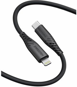 Kabel USB Swissten USB-C - Lightning 0.4 m Czarny (8595217487703) 2