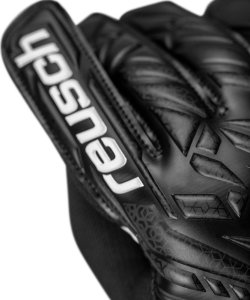 Rękawice bramkarskie Reusch Attrakt Starter Solid Junior czarne 5572514 7700 5 5