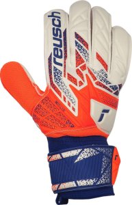 Reusch Rękawice bramkarskie Attrakt Solid biało-pomarańczowe 5570516 2500 8,5 2