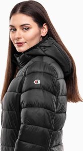 Kurtka damska Champion Hooded Polyfilled czarna 117568 KK001 XL 3