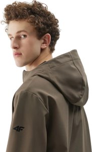 Kurtka męska softshell 4F M324 brązowa 4FWSS25TSOFM324 81S L 3