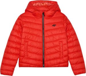 Kurtka puchowa dla chłopca 4F M460 pomarańczowa 4FJWAW24TDJAM460 70S 158cm 1