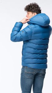 Męska kurtka zimowa puchowa pikowana z kapturem Hi-tec Diorro rozmiar L 4