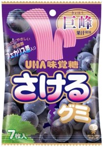 Żelki winogronowe Sakeru Gummy Kyoho Grape 30,1g - U-Ha Mikakuto 1