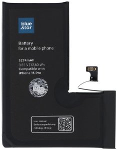 BLUE STAR HQ bateria do IPHONE 15 Pro 3274 mAh 1