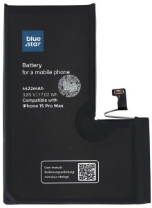 BLUE STAR HQ bateria do IPHONE 15 Pro Max 4422 mAh 1