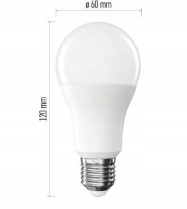 LED �ar�wka EMOS Lighting E27, 220-240V, 13.2W, 1521lm, 4000k, neutralna biel, 30000h, Classic A60 120x60x60mm 2