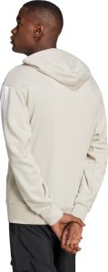 Bluza męska adidas Essentials 3-Stripes French Terry Hoodie beżowa JE6367 XL 3