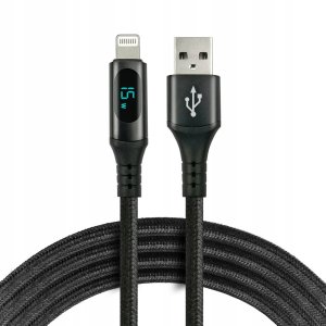 Kabel USB Usams USB-A - Lightning 1 m Czarny (CBB-1IBL) 2