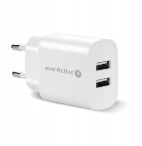 Ładowarka sieciowa 2 x USB 2.4A biała 1