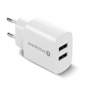 Ładowarka sieciowa 2 x USB 2.4A biała 3