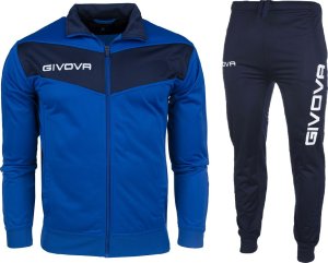 Dres treningowy piłkarski komplet bluza spodnie Givova Tuta Visa Triacetato niebiesko-granatowy TR018 0204 2XL 1