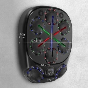 TB10 ELEKTRONICZNA TARCZA BOKSERSKA BLUETOOTH Z MUZYKĄ I RĘKAWICAMI BATERIA 4000MAH HMS 4