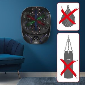 TB10 ELEKTRONICZNA TARCZA BOKSERSKA BLUETOOTH Z MUZYKĄ I RĘKAWICAMI BATERIA 4000MAH HMS 6