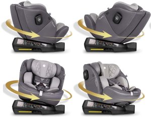 Fotelik samochodowy Nukido Fotelik samochodowy Prestige Line szary 0-36 kg ISOFIX 6