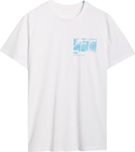 Koszulka męska 4F M2106 biała 4FRSS24TTSHM2106 10S 2XL 2