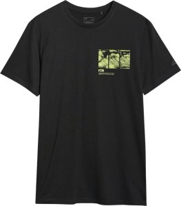 Koszulka męska 4F M2106 czarna 4FRSS24TTSHM2106 20S L 2