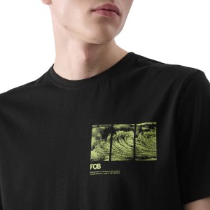 Koszulka męska 4F M2106 czarna 4FRSS24TTSHM2106 20S L 4