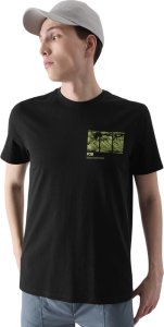 Koszulka męska 4F M2106 czarna 4FRSS24TTSHM2106 20S XL 1