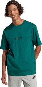 Koszulka męska adidas Essentials Linear Single zielona JE8997 S 1