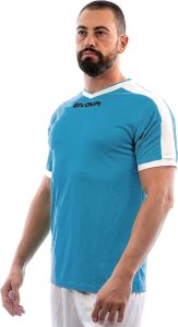 Koszulka Givova Revolution Interlock błękitno-biała MAC04 0503 3XS 2
