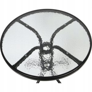 Okrągły stolik ogrodowy SAONA, metalowy, Ø 70 cm 4