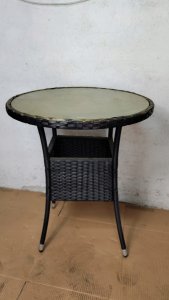 Okrągły stolik ogrodowy SAONA, metalowy, Ø 70 cm 7