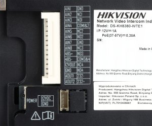 PANEL WEWNĘTRZNY Wi-Fi / IP DS-KH8380-WTE1 Hikvision 5
